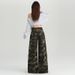 Aria Basics Orange Silk Women's Clothing#American Style Hot Girl Camouflage Waist Wide Leg Casual Women Autumn New High Street_ecoleips.com