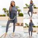Women's Clothing Sun Protection Full Surround Diving Shield Surfing Swimsuit Muslim Outdoor Running Sports Conservative Three Piece Suit_ecoleips.com