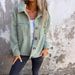 Women's Autumn Winter Lapel Single Breasted Coat New Arrival Warm Soft Lambswool Outerwear_ecoleips.com
