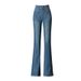 Women's Clothing Retro Flared Jeans High Waist Spring And Autumn Slim Elastic Long Legs Flared Pants Trousers_ecoleips.com