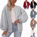 Stylish Women's Zip-Up Bomber Jacket – Lightweight Fall & Winter Sporty Coat With Loose Fit, Breathable Polyester, And Multiple Colors_ecoleips.com