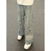 New Cleanfit Black Striped Puppy Straight-leg Versatile Curved Jeans For Men And Women, American High Street Style Pants_ecoleips.com