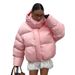 girl Girl Cross-Border Pink Hooded European And American 2025 Winter New Thickened Puffer Warm Cotton Jacket_ecoleips.com