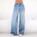 Women's Clothing High Waist Loose Wide Leg Jeans Mopping Jeans_ecoleips.com