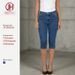 Women's Slimming Mid-Length Jeans – Stretch Denim Capri Pants For Summer, Casual & Office Wear (Mid Blue, S/M/L/Xl)_ecoleips.com