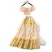 Women's French Style Sweet Lace Trimmed Pant Set Puff Sleeve Cropped Top And High-Waisted Skirt For Vacation_ecoleips.com