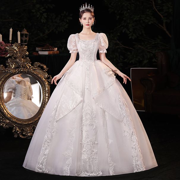 Plus Size Wedding Dress High End Heavy Duty French Style With Train For Petite Women New Style The Runaway Princess Bridal Main Dress_ecoleips.com