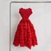 Women's Clothing Elegant Sleeveless Round Neck Dress For Women Loose Fit Multi-Layer Ruffle Skirt Solid Color Spring Summer Style_ecoleips.com