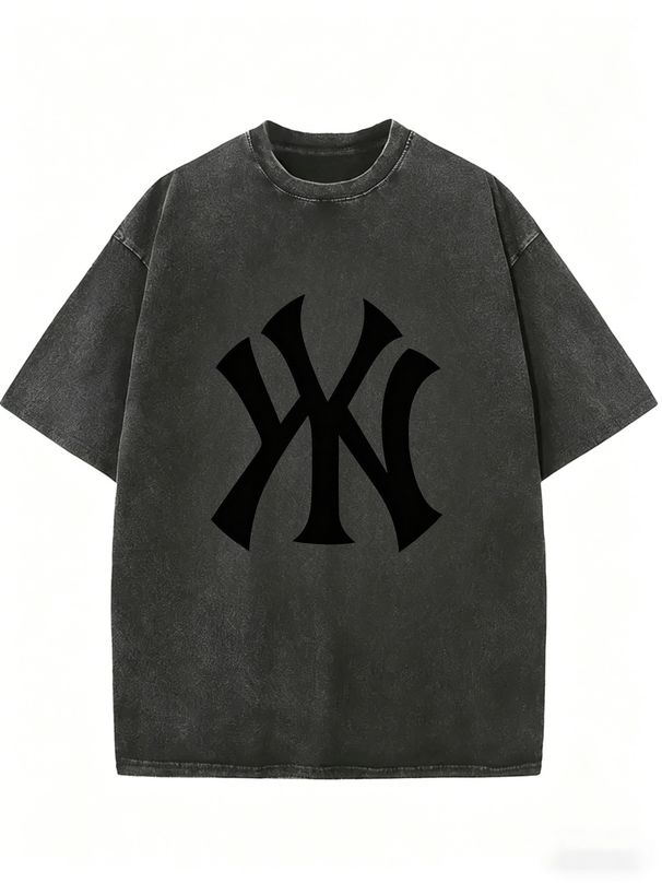 Retro Washed Cotton Oversized T-Shirt, Unisex Casual Urban Tee For Trendy Daily Styling_ecoleips.com