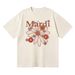 Mardi Mercredi Women's Summer Top. Feel The Breeze, Show Your Style. Signature Daisy Graphic, Soft Pure Cotton, Loose Fit, Mix & Match Easily_ecoleips.com