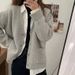 K New Women's Sweater For Outerwear, Loose And Stylish, Pure Color Knitted Cardigan Jacket_ecoleips.com