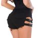 Women's Clothing Sexy Nightclub Women's Wear High Waist Denim Shorts Letters Jeans Holes Slim_ecoleips.com