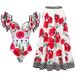 Fashionable Sexy One Piece Swimsuit For Women Printed Suspender Swimwear_ecoleips.com