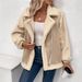 Women's Clothing Casual Loose Slim Fur Coat Motorcycle Jacket Women's Casual Loose-Fit Slimming Faux Fur Leather Jacket Coat Windbreaker – Beige_ecoleips.com