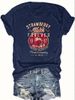 Harajuku Strawberry Fields Forever Letter Print Women T Shirt Short Sleeve Crew Neck Summer Casual Top For Women Clothes Shirts_ecoleips.com