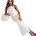 2025 Summer New European And American Cross-Border Foreign Trade Women's Fashionable Sleeveless Slim-Fit Strap Dress_ecoleips.com