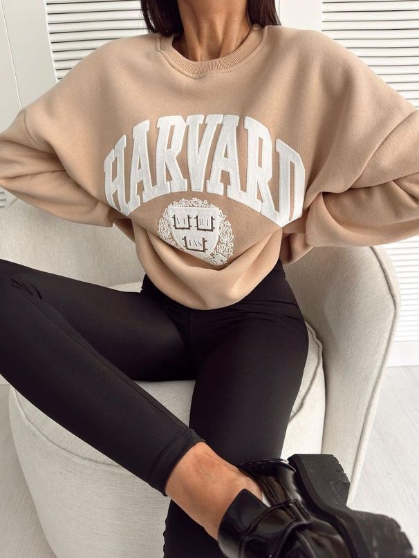 European And American Women's Long Sleeved Sweatshirt 2025 New Cross Border Fashion Print Thickened Casual Versatile Wholesale_ecoleips.com