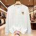 FW25 Matching Couple Cotton Crew Neck Sweatshirt - His & Hers_ecoleips.com