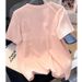 Women's Clothing Plus Size Short Sleeve T-Shirt For Women Stylish Embroidered Beaded Loose Fit Tummy Covering Youthful Top_ecoleips.com