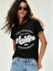Women Vintage Letter Graphic T-Shirt Retro The Original Clothing Co Print Crew Neck Short Sleeve Casual White Street Tee_ecoleips.com