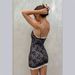 Women's Clothing Women's Black White Color Block Lace Two Piece Slip Dress With Lace Trim For Formal & Casual For Women_ecoleips.com