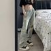 Yellow Mud-colored Ripped Jeans For Women, Autumn Low-waist Straight Pants, American High-end Wasteland Style, Slightly_ecoleips.com