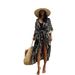 Rayon Tie Dyed Sunscreen Cardigan Beach Holiday Dress Bikini Outer Cover Swimsuit Female Sunscreen Clothing Cross Border 5D69_ecoleips.com
