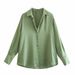 Aria Basics Aria Basics ZARZ Self-designed European American Style New Women's Clothing, Fashionable And Versatile, 20-color Silk Satin Texture_ecoleips.com