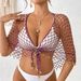 Women's Clothing Hand Crocheted Beaded Shawl Bikini Outer Wear Sexy Triangle Scarf Shawl Gauze Beach_ecoleips.com