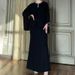 Women's Clothing Autumn New Round Neck Bat Sleeve Waist Slim Dress Suit for Women_ecoleips.com