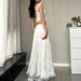 Winter Fashion Women's Square Neck Tie Up Lace Vest And Ruffle Skirt Set European American Export Style 2024 Spliced_ecoleips.com