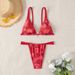 New Style Sexy Lace-Up Printed Bikini Fashion Two Piece Swimsuit Women's Clothing_ecoleips.com