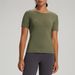 Women's Clothing Yoga Clothes Nude Sports Short Sleeved T Shirt Running Training Fitness Tops_ecoleips.com