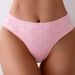 Jacquard Bikini Set – Sexy High-Cut Swimwear With Removable Padding (S-XL, Hot Pink, Polyester-Spandex, 300GSM)_ecoleips.com