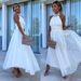 Women's Clothing New Women's Dress Sleeveless Halter Neck Mesh Dress Dress_ecoleips.com