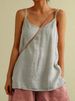 K Strap Vest Women's New Loose Inner Sleeveless Versatile Base Top. No Accessories_ecoleips.com