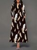 Spring Autumn Boho Long Dresses Women Elegant Long Sleeve Casual Floral Print Beach Party Maxi Dress_ecoleips.com