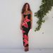 Sexy Women Spaghetti Strap Beach Dress Sleeveless Floral Print Elegant Slimming Long Summer Vacation Maxi Dress_ecoleips.com