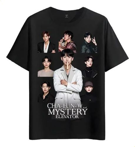 Women's T-Shirts T-shirt Muscle Freaks Cha Eunwoo Korean Kpop Style Elegant_ecoleips.com
