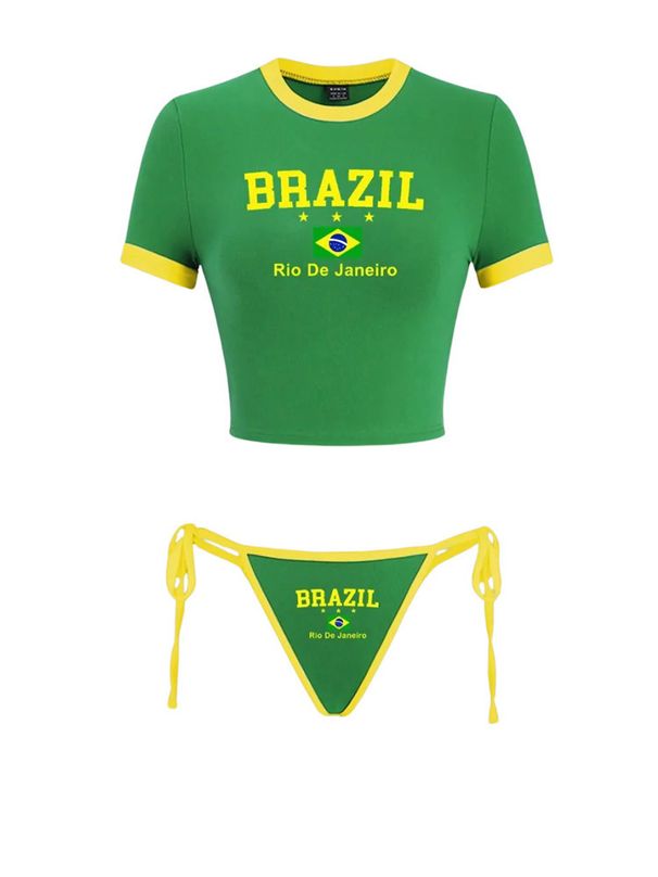 Brazilian Style Women's Y2K Slim Fit Bikini Set Sexy Two-Piece Swimsuits with High Elastic Fabric for Summer_ecoleips.com