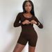 TK108 Cross-Border 's Clothing 2024 Summer New Fashion Solid Color Slim Fit Sports Long Sleeve Jumpsuit For_ecoleips.com