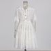 Women's Clothing Retro Romantic Style Autumn New Style Lapel Embroidered Lace Short Shirt With Elegant Skirt Suit_ecoleips.com