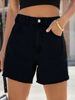Aria Basics Aria Basics Women's Fashion Simple Versatile Frayed Design Denim Shorts 24 Cross-Border Hot Item Xiyin European And American_ecoleips.com