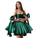 Strapless Satin Short Dress High-End New 2026 for Women Perfect for Banquets Birthdays Petite Heiresses_ecoleips.com