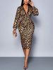 2026 Spring New Women's Cross-border Fashion Slim Dress Casual Leopard Print Elegant Dress_ecoleips.com
