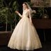 Elegant Long Sleeve Lace Wedding Dress With Princess Sleeves, A-Line Silhouette, And Corset Back – Plus Size Available_ecoleips.com