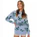 Women's Printed Butterfly Knit Sweater – Loose Fit Round Neck Pullover, Soft Acrylic Blend, Plus Size Friendly For Autumn & Winter_ecoleips.com