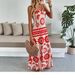 Women's Clothing Women's Bohemian Style Long Dress Floral Suspender Clothing Women's Fashion For Formal & Casual For Women_ecoleips.com