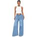 Women's Relaxed Fit Vintage Straight Leg Jeans – Stretchy Wide Leg Denim Pants With Casual Drape (Light Blue, S/M/L/Xl)_ecoleips.com