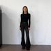 European And American Retro Washed Flared Jeans For Women, Casual Straight-leg Denim Pants,_ecoleips.com